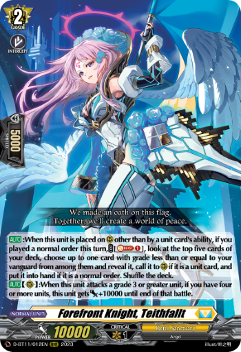 D-BT11/012EN Forefront Knight, Teithfallt RRR