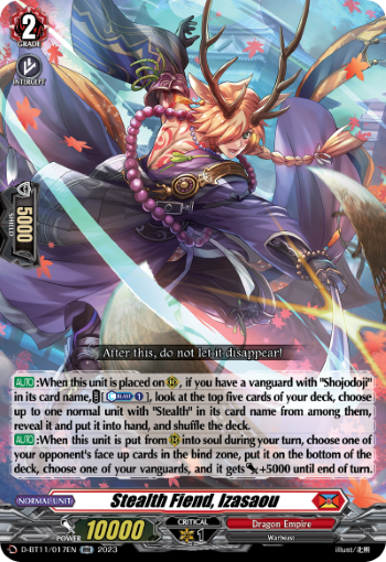 D-BT11/017EN Stealth Fiend, Izasaou RR