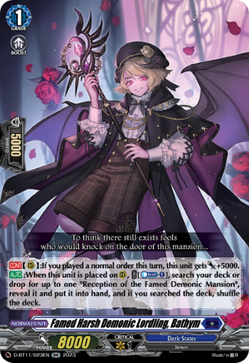 D-BT11/023EN Famed Harsh Demonic Lordling, Bathym RR