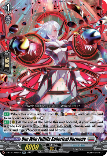 D-BT11/025EN One Who Fulfills Spherical Harmony RR