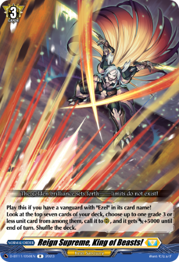 D-BT11/050EN Reign Supreme, King of Beasts! R