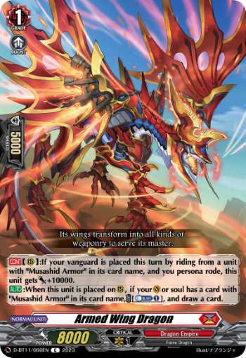 D-BT11/060EN Armed Wing Dragon C