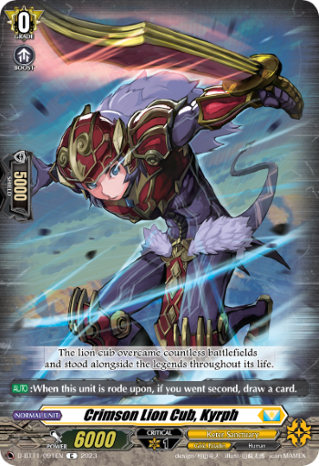 D-BT11/091EN Crimson Lion Cub, Kyrph C