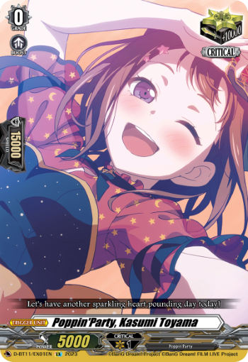 D-BT11/EX01EN Poppin'Party, Kasumi Toyama EX