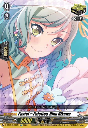 D-BT11/EX12EN Pastel✽Palettes, Hina Hikawa EX