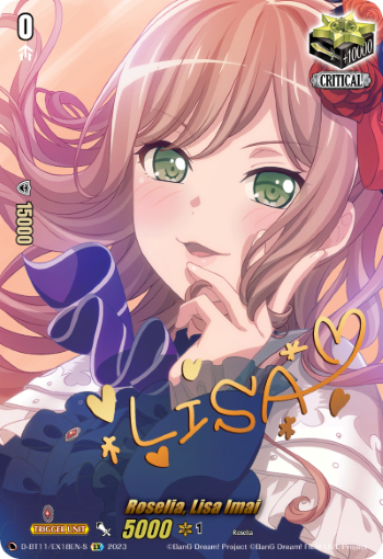 D-BT11/EX18EN-S Roselia, Lisa Imai EX