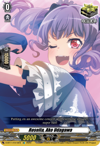 D-BT11/EX19EN Roselia, Ako Udagawa EX