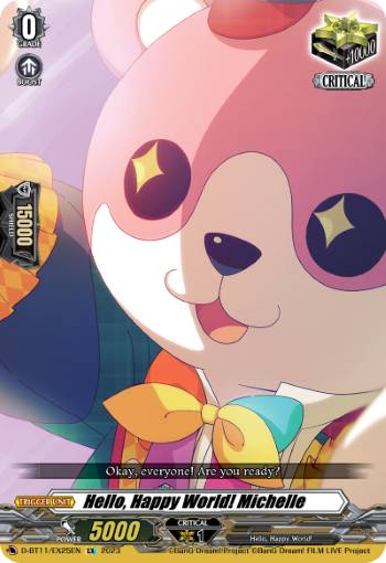 D-BT11/EX25EN Hello, Happy World! Michelle EX