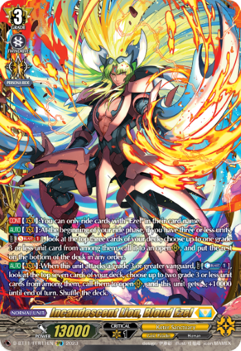 D-BT11/FFR11EN Incandescent Lion, Blond Ezel FFR