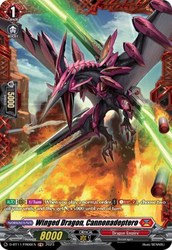 D-BT11/FR06EN Winged Dragon, Cannonadeptero FR