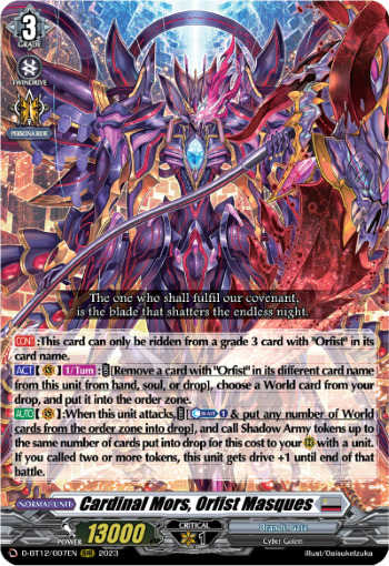 D-BT12/007EN Cardinal Mors, Orfist Masques RRR