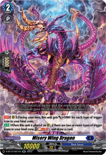 D-BT12/021EN Misery Wing Dragon RR