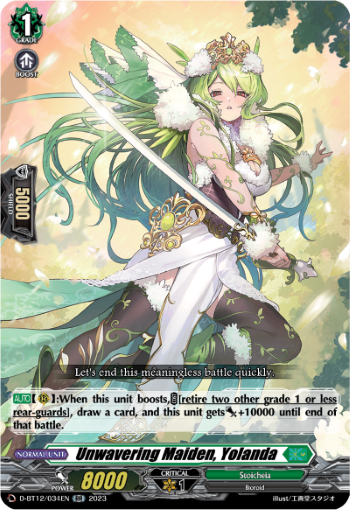 D-BT12/034EN Unwavering Maiden, Yolanda RR