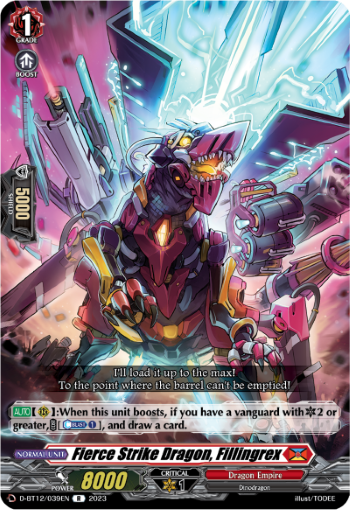 D-BT12/039EN Fierce Strike Dragon, Fillingrex R