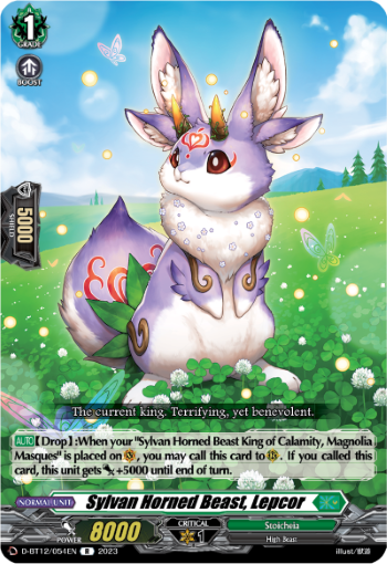 D-BT12/054EN Sylvan Horned Beast, Lepcor R