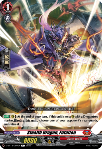 D-BT12/060EN Stealth Dragon, Futaiten