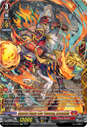 D-BT12/FFR01EN Scarlet Flame War General, Bravaldin FFR