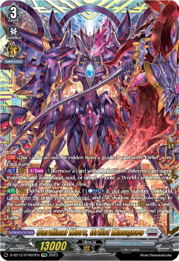 D-BT12/FFR07EN Cardinal Mors, Orfist Masques FFR