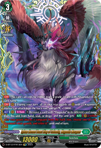 D-BT12/FFR13EN Sylvan Horned Beast King of Calamity, Magnolia Masques FFR