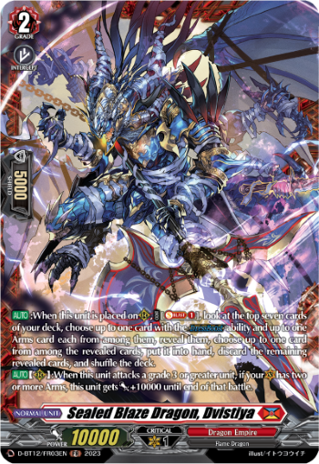 D-BT12/FR03EN Sealed Blaze Dragon, Dvistiya FR