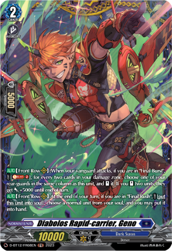 D-BT12/FR08EN Diabolos Rapid-carrier, Geno FR