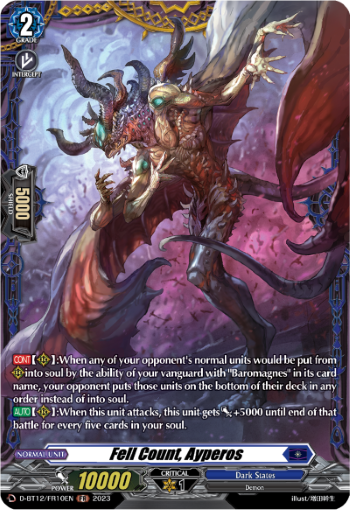 D-BT12/FR10EN Fell Count, Ayperos FR