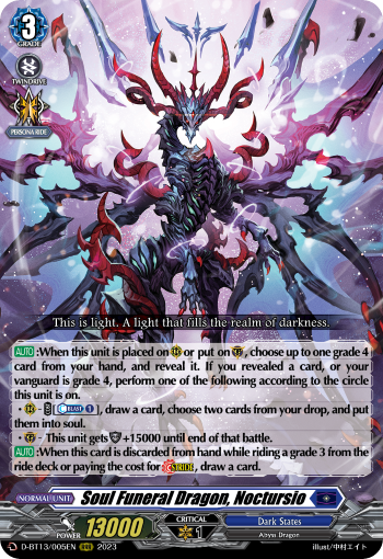 D-BT13/005EN Soul Funeral Dragon, Noctursio RRR