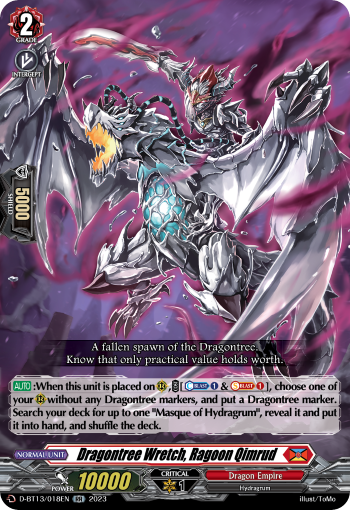 D-BT13/018EN Dragontree Wretch, Ragoon Qimrud RR