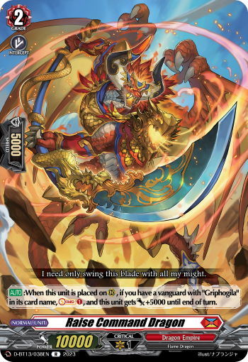 D-BT13/038EN Raise Command Dragon R