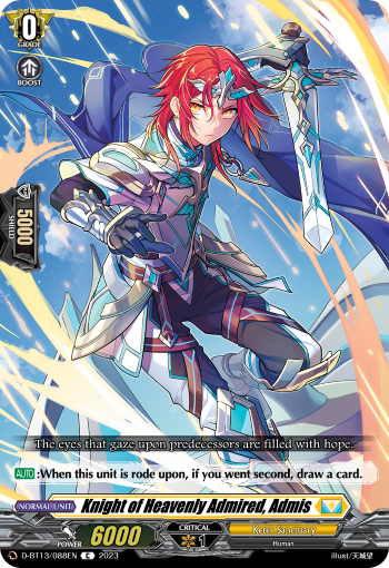 D-BT13/088EN Knight of Heavenly Admired, Admis C