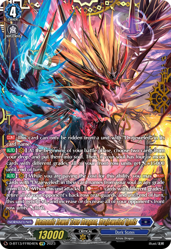 D-BT13/FRR04EN Demonic Jewel True Dragon, Drajeweled Ignis FFR