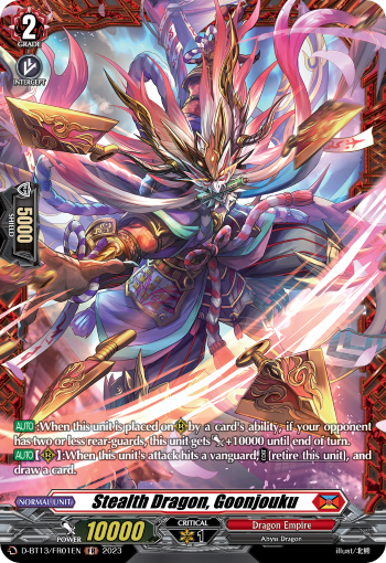 D-BT13/FR01EN Stealth Dragon, Goonjouku FR