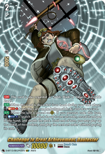 D-BT13/SECP03EN Challenge to Great Achievement, Dautester SECP