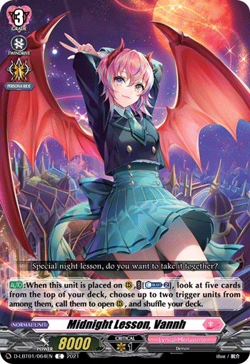 D-LBT01/064EN Midnight Lesson, Vannh C