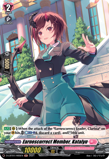 D-LBT01/H05EN Earnescorrect Member, Katalyn H