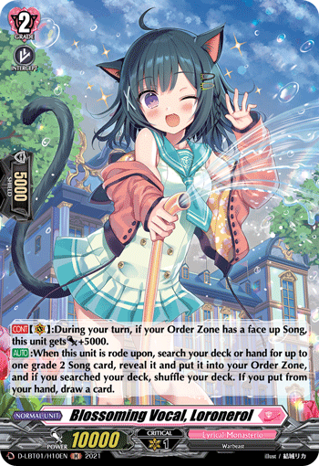 D-LBT01/H10EN Blossoming Vocal, Loronerol H