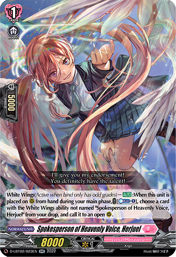 DLBT02/023EN Spokesperson of Heavenly Voice, Herjuel RR