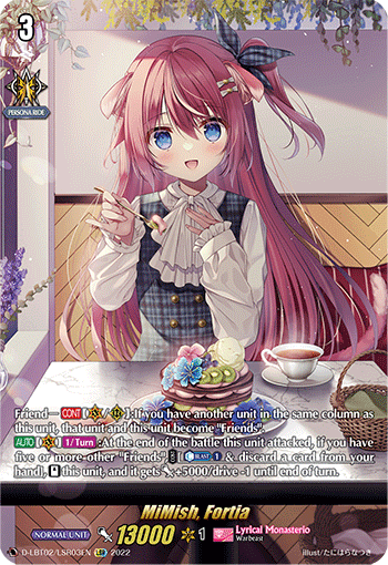 DLBT02/LSR03EN MiMish, Fortia LSR