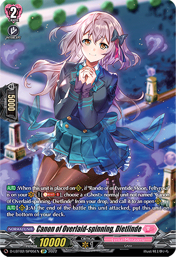 DLBT02/SP05EN Canon of Overlaid-spinning, Dietlinde SP