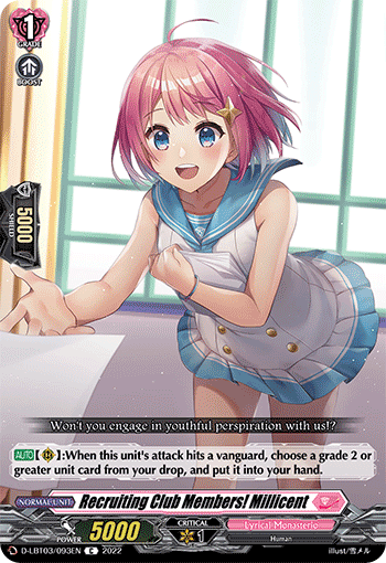 D-LBT03/093EN Recruiting Club Members! Millicent C