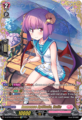 D-LBT03/FFR09EN Immense Aptitude, Relie FFR