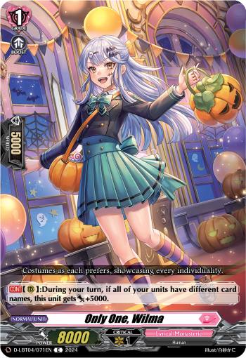 D-LBT04/71EN Only One, Wilma C