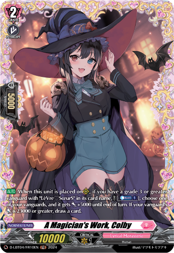 D-LBT04/FR10EN A Magician's Work, Colby FR