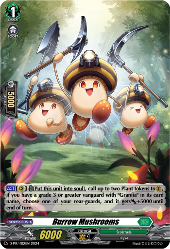 D-PR/402EN Burrow Mushrooms PR (Foil)