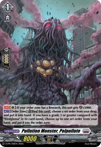 D-PR/792EN Pollution Monster, Polpollute PR (Foil) Dseries