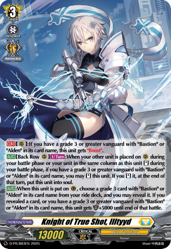 D-PR/883EN Knight of True Shot, Illtyyd PR (Foil) Dseries