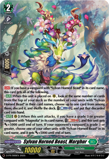 D-PR/999EN Sylvan Horned Beast, Marghor (Foil) PR Dseries
