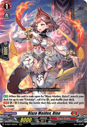 D-SS01/004EN Blaze Maiden, Rino RRR