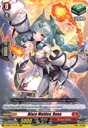 D-SS01/011EN Blaze Maiden, Rona RRR