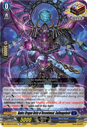D-SS03/012EN Hades Dragon Deity of Resentment, Gallmageheld TD